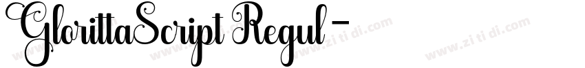GlorittaScript Regul字体转换 GlorittaScript Regul字体转换